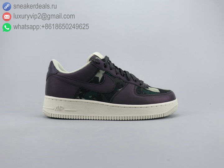 NIKE AIR FORCE 1 '07 LV8 LOW 3M BLACK CAMO UNISEX LEATHER SKATE SHOES
